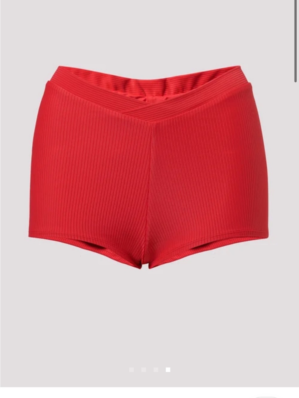 JADE Swim Red Raya Bikini Shorts